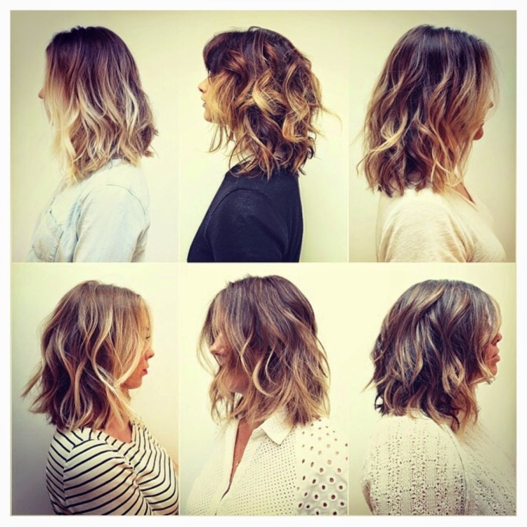 Омбре окрашивание волосы до плеч