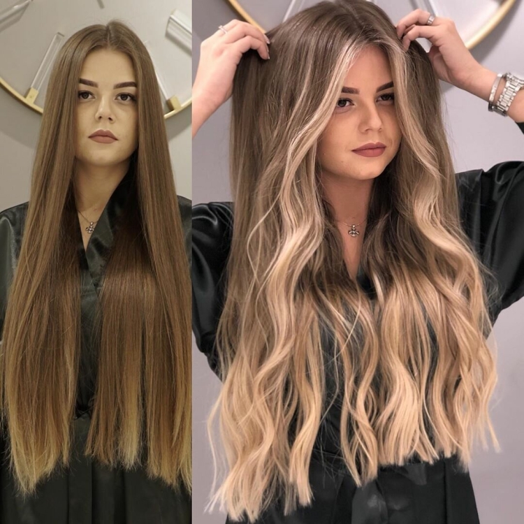 Обесцвеченные пряди