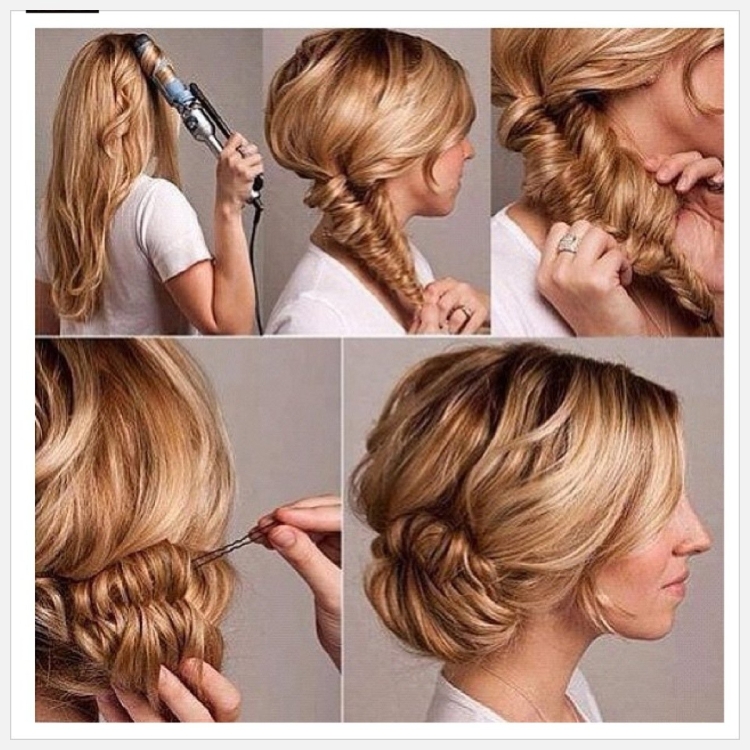 Быстрые элегантные прически на средние волосы