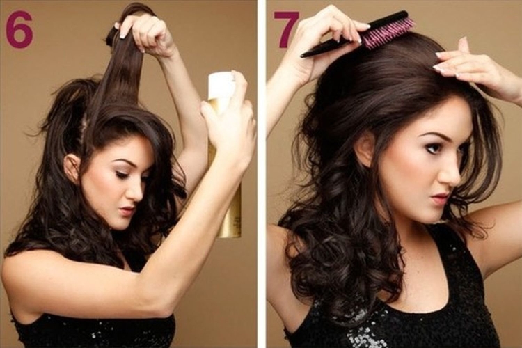 Укладка длинных волос в домашних