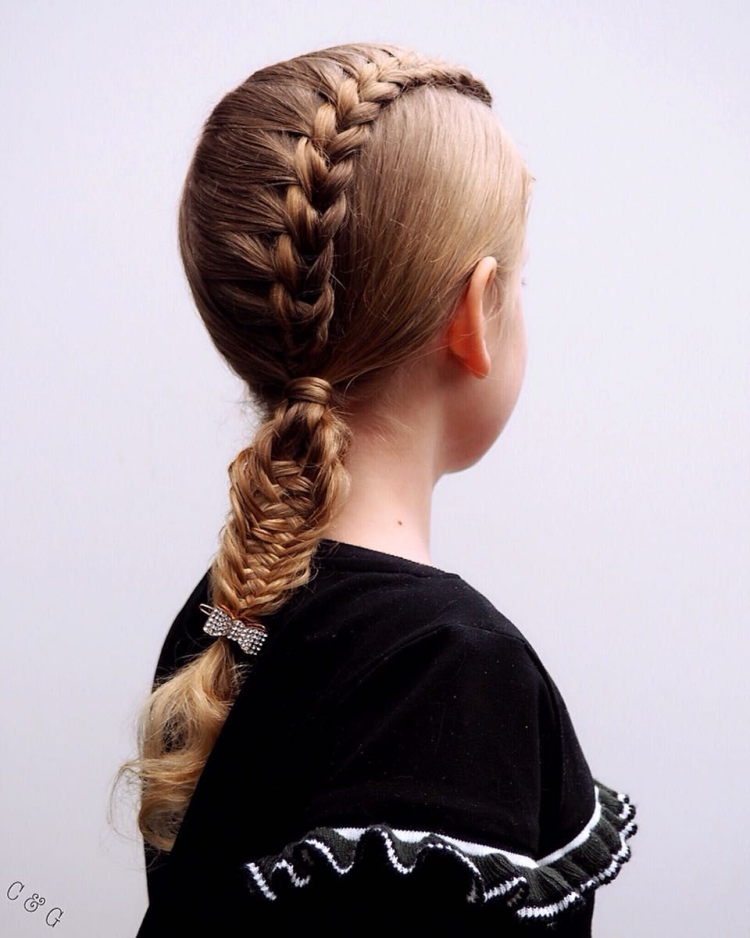 Косички навыворот для девочек