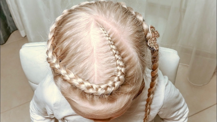 Коса наружу для девочки