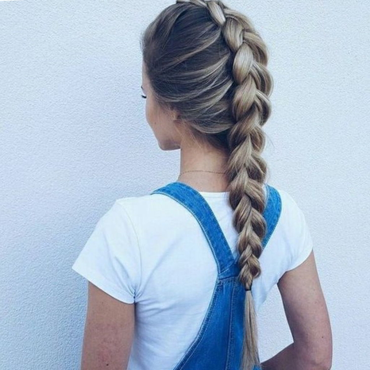 Косички колосок навыворот