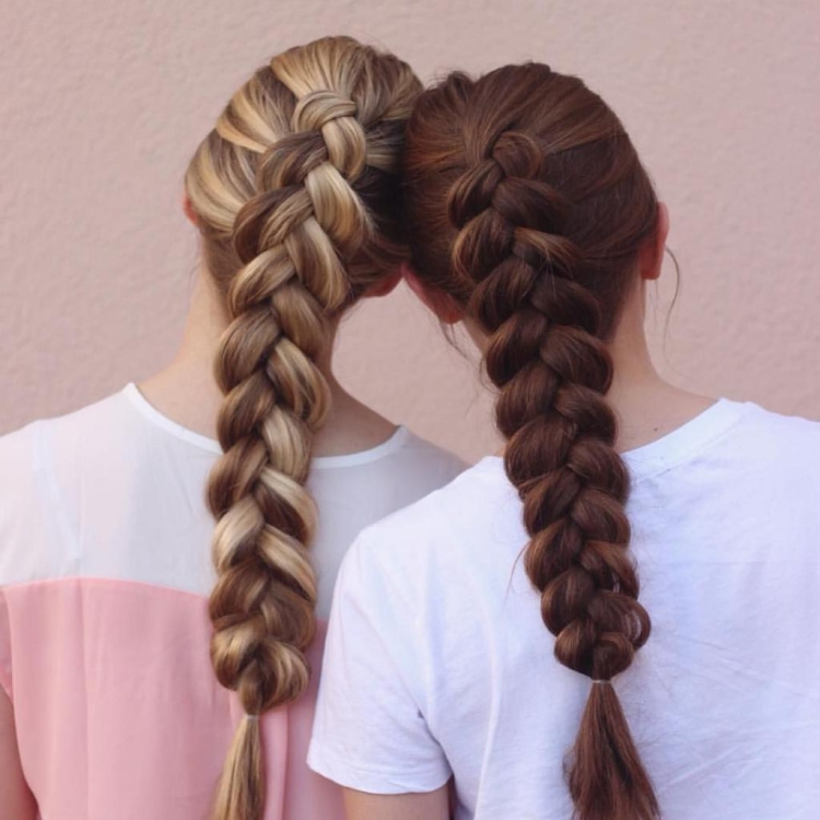 Две косы разных видов