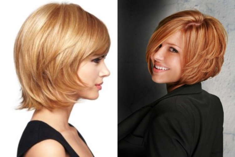 Стрижка градуированное каре Каскад Боб