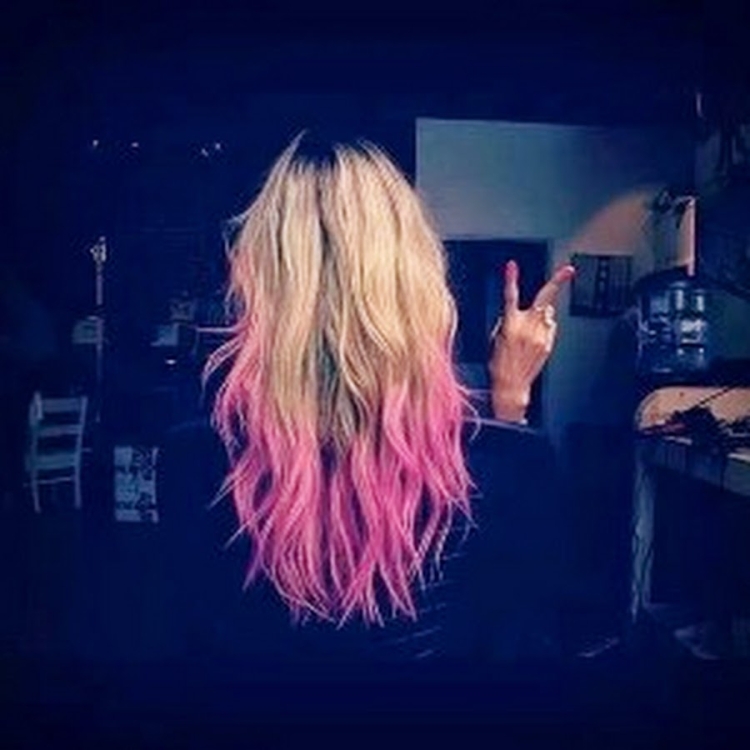 Dip Dye на блонд