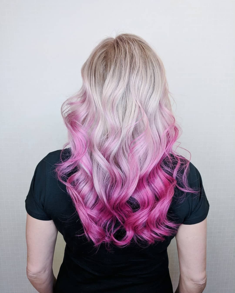 Балаяж фуксия