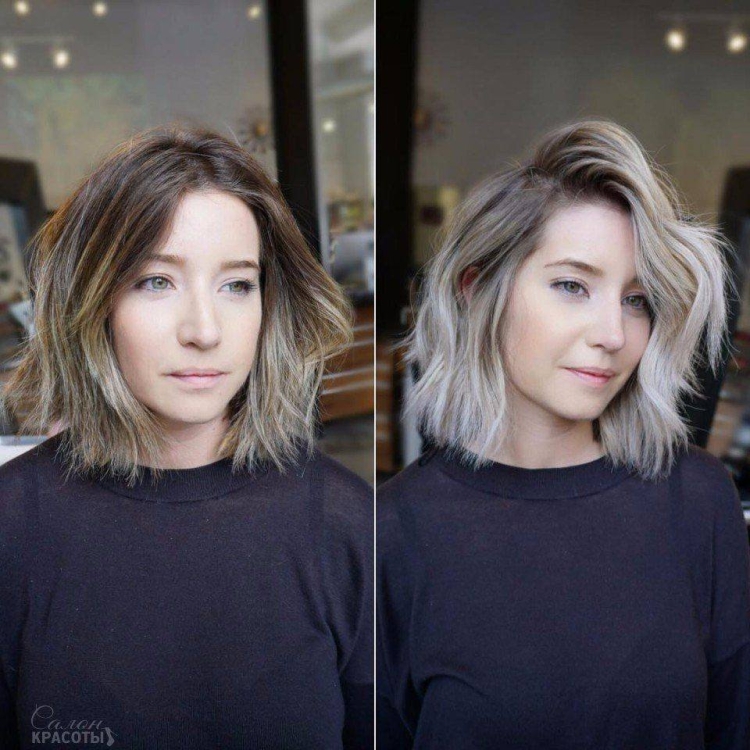 Шатуш на русые волосы короткие