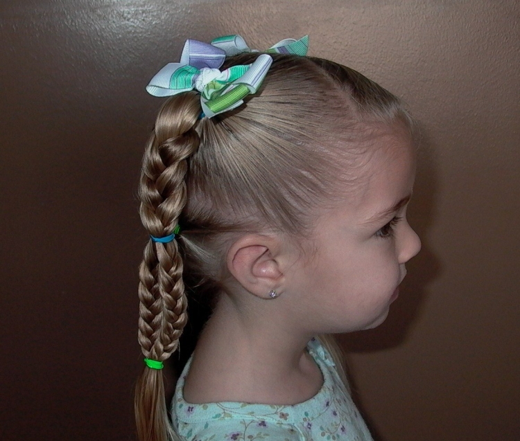 Повседневные прически для девочек в садик хвостики