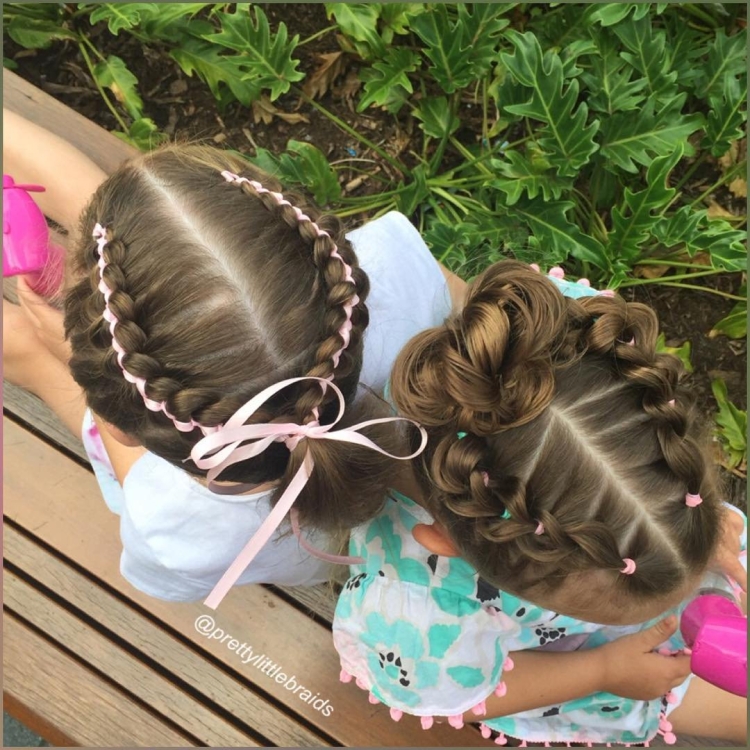 Плетение косичек для девочек в садик