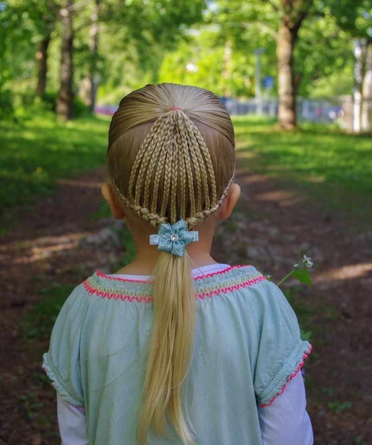 Причёски из косичек для девочек