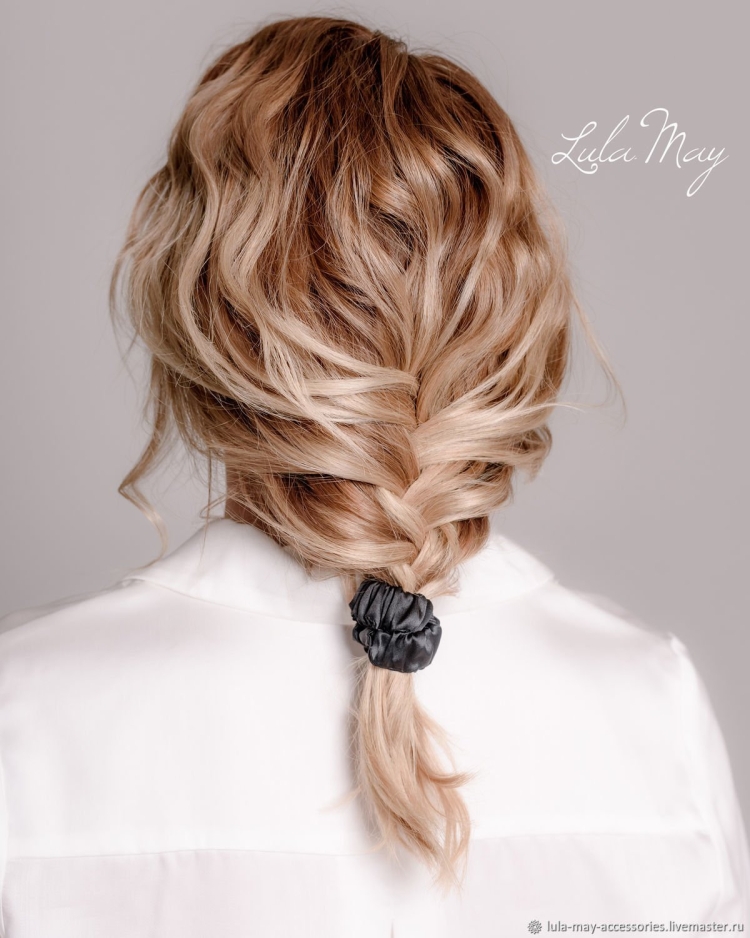 Шелковые резинки для волос прически