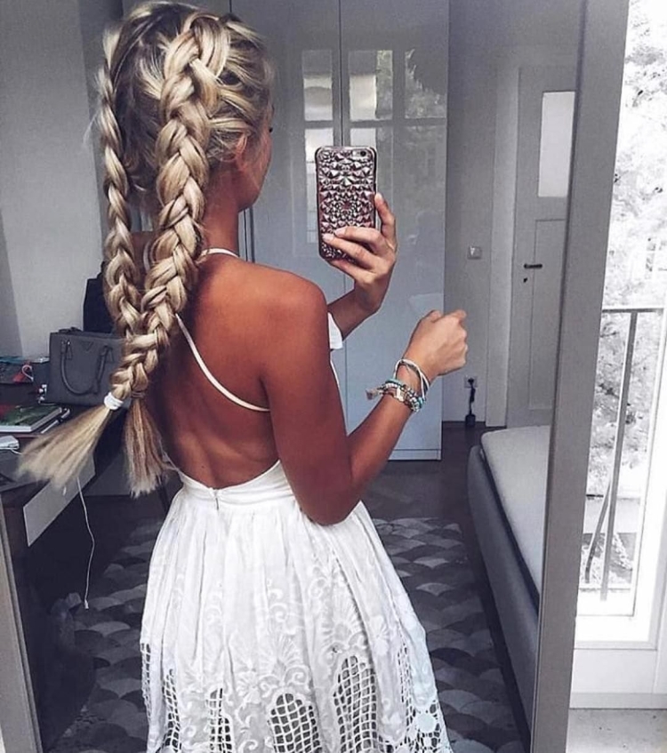 Косы на светлые волосы