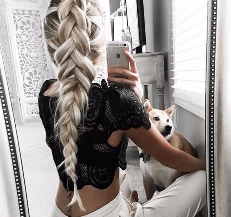 Косички блонд