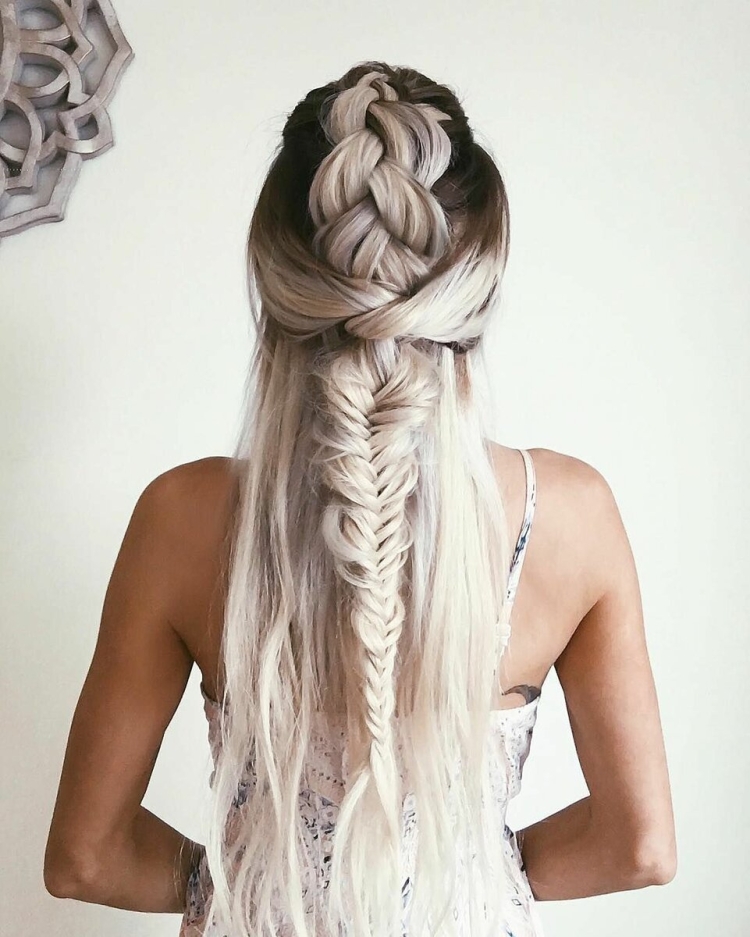 Причёски с косами на длинные волосы