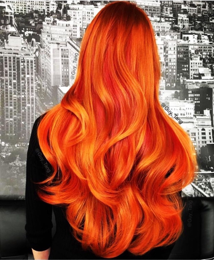Огненно рыжие волосы