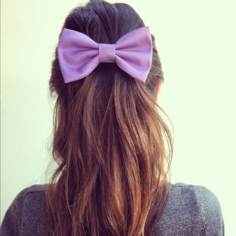 Бордовые банты для волос