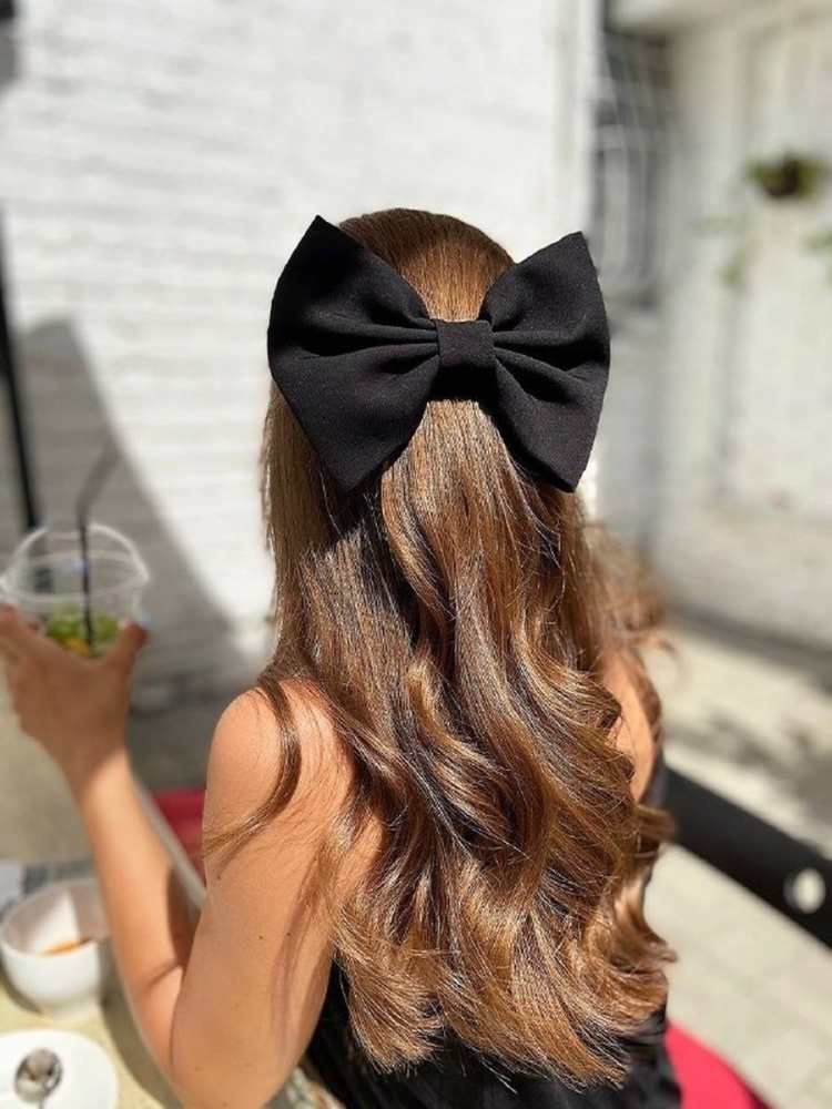 Свадебная прическа бант из волос