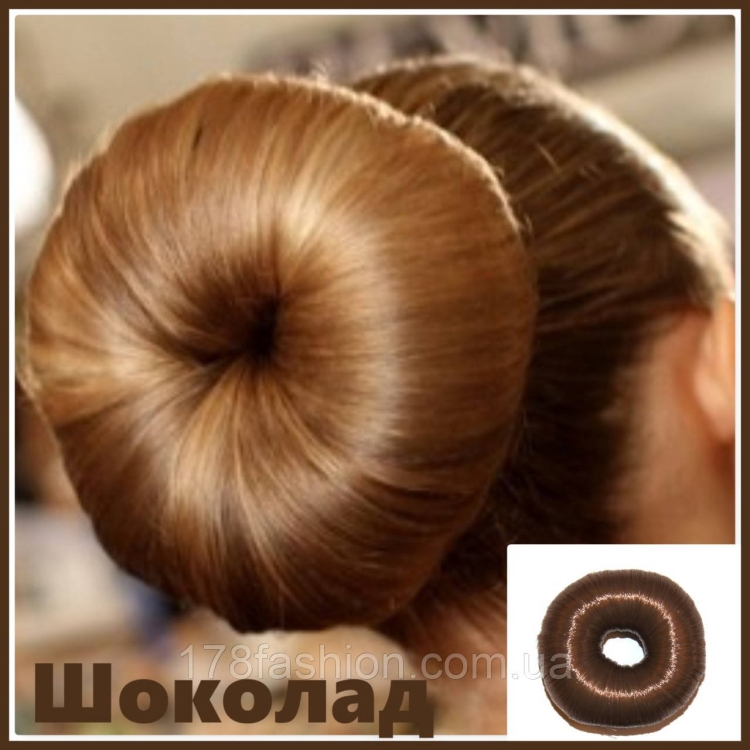 Прическа пучок с бубликом