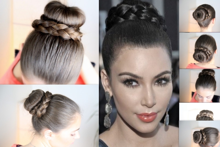 Гулька с бубликом прическа на длинные волосы