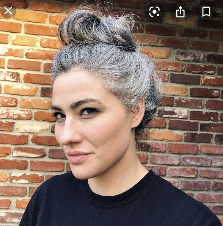 Окрашивание волос с сединой