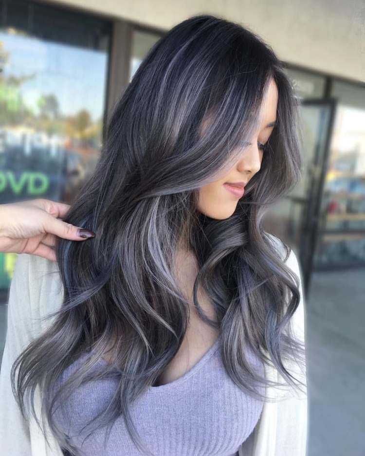 Шоколадное окрашивание с бликами