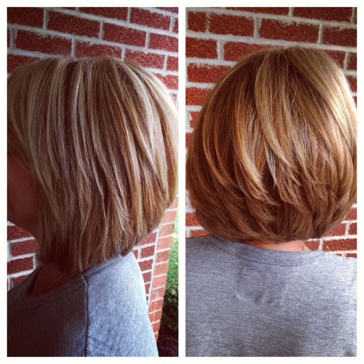 Боб-каре градуированное на средние