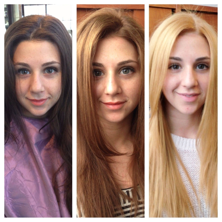 Из темнотрусого в блонд