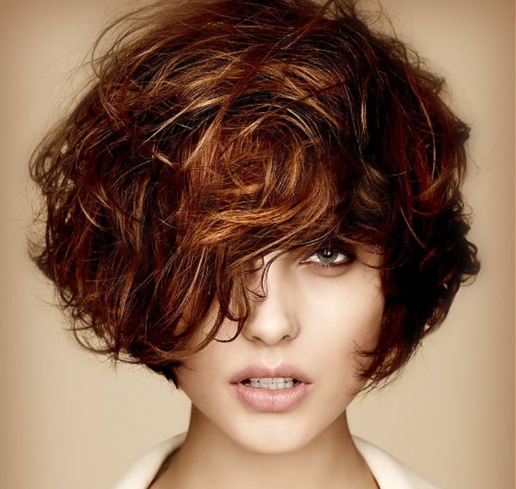 Мелирование каре кудри