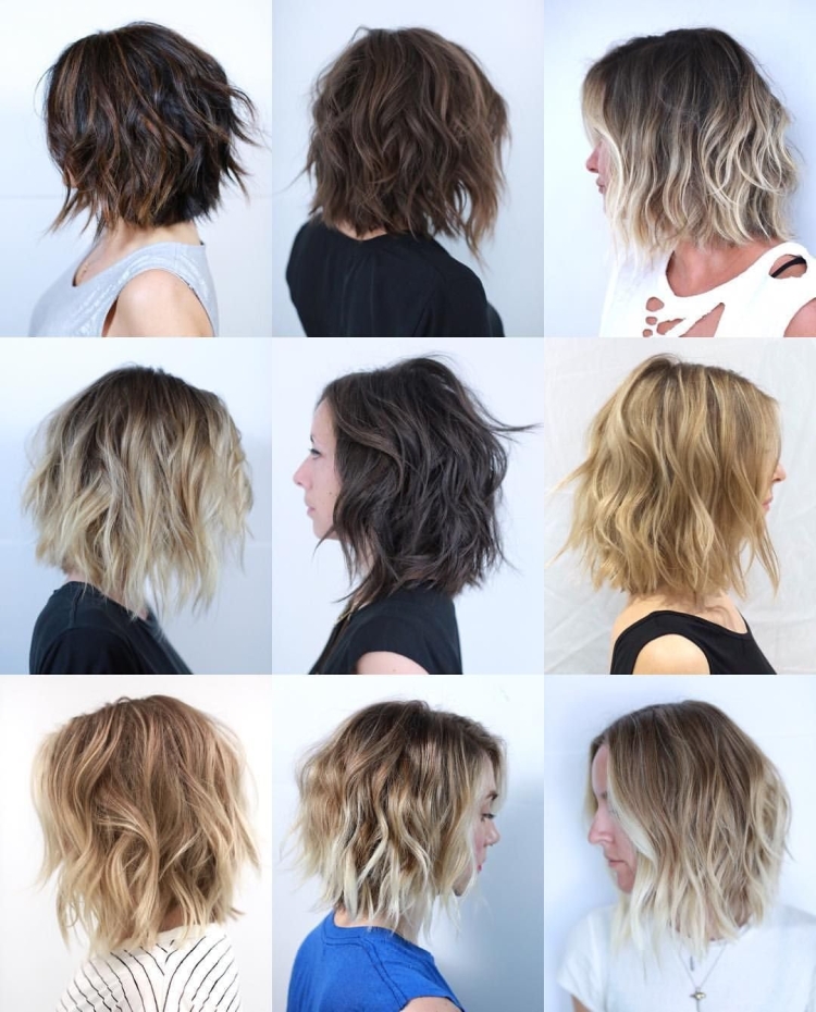 Прически каре на волнистые волосы