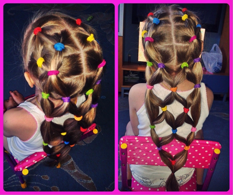 Детские причёски с резиночками
