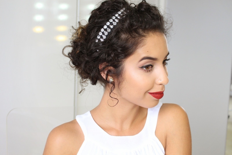 Ободок на кудрявые волосы