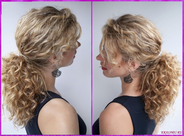 Повседневные прически для вьющихся волос