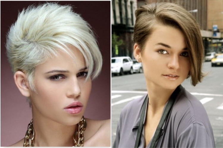 Асимметричная стрижка на короткие волосы