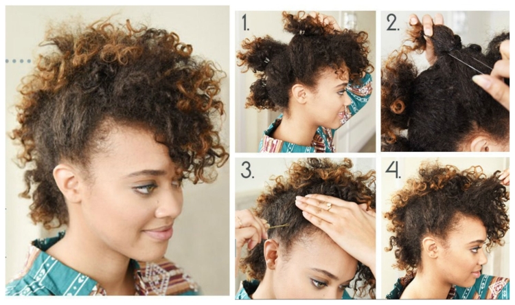 Гульки на кудрявые волосы