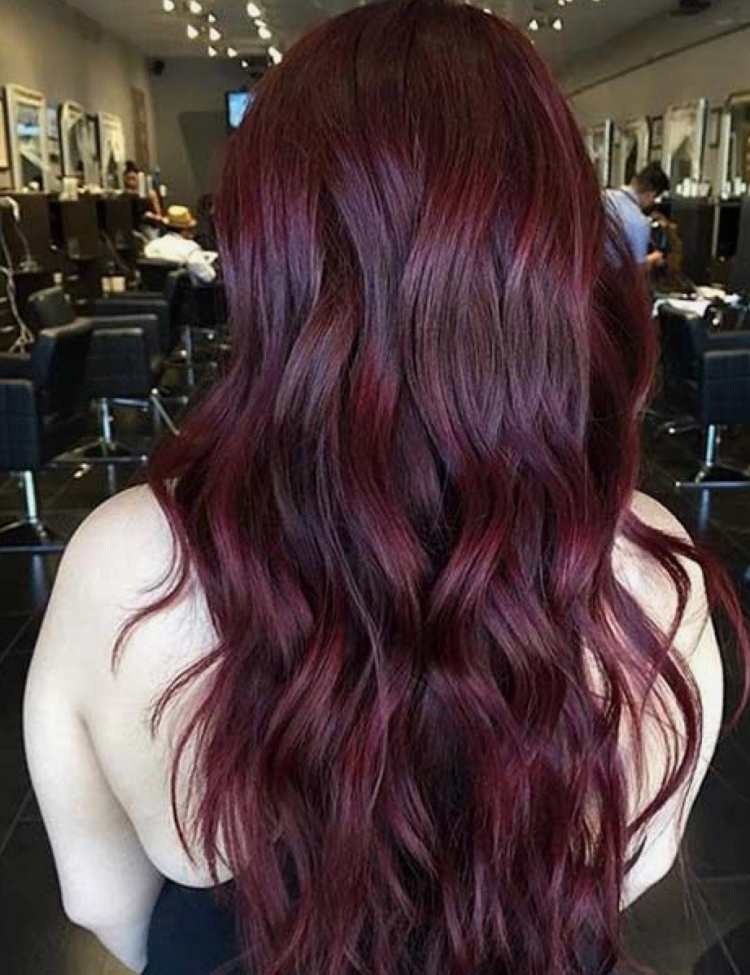 Бургундия махагон цвет волос