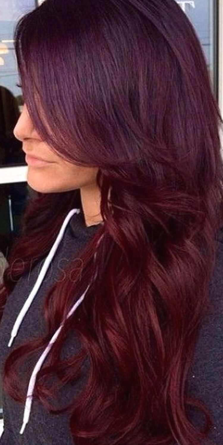 Цвет волос темн махагон