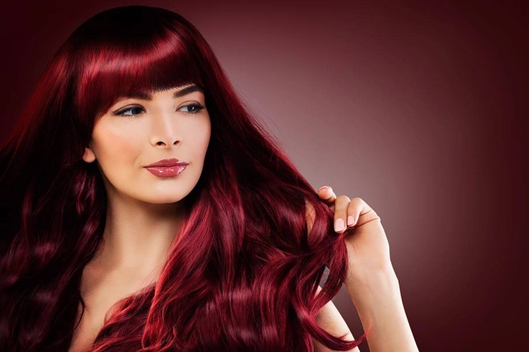 Цвет волос марсала бургунди