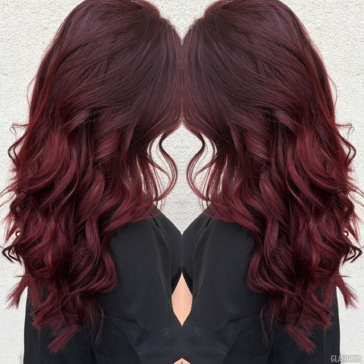 Красное дерево цвет волос на светлые