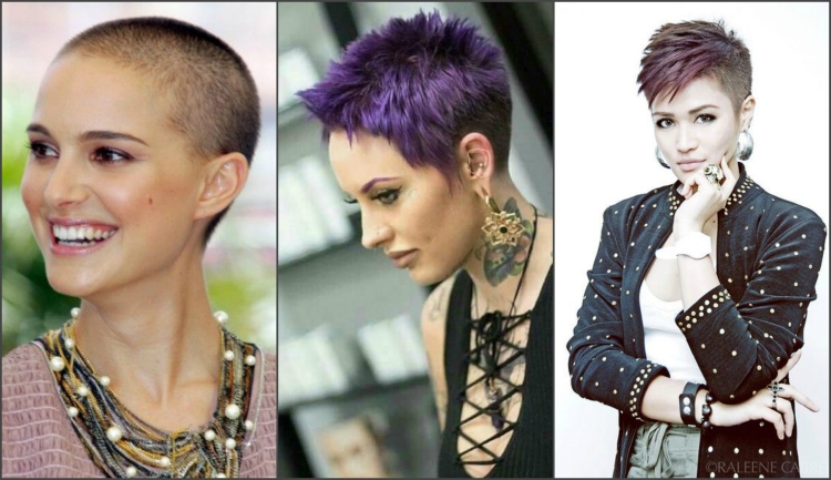 Короткие стрижки Ежик для женщин