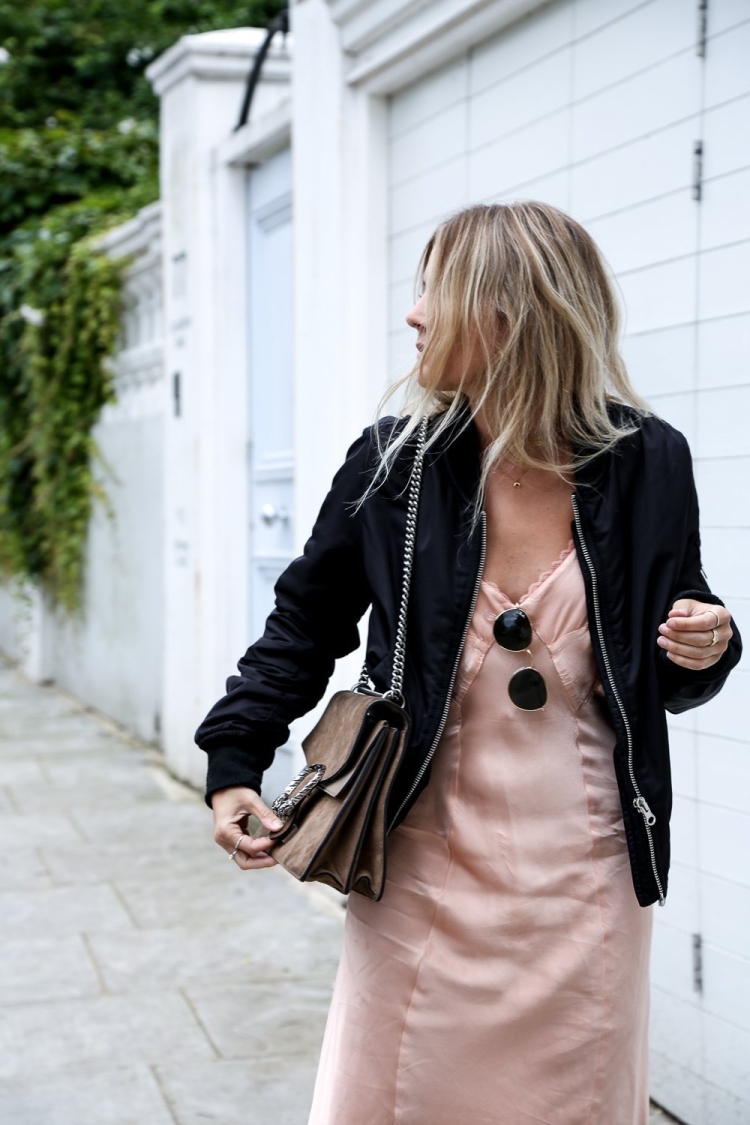 Платье комбинация с косухой