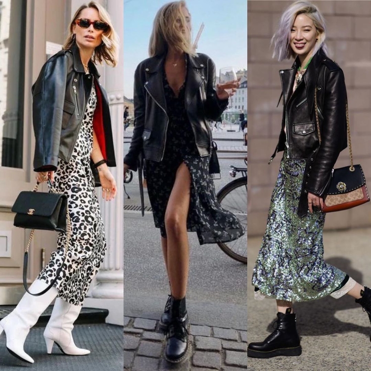 Платье под косуху