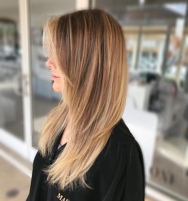 Балаяж на Каскад лесенку