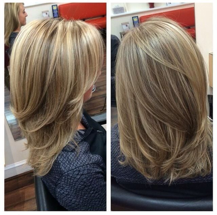 Длинный Боб каскадом