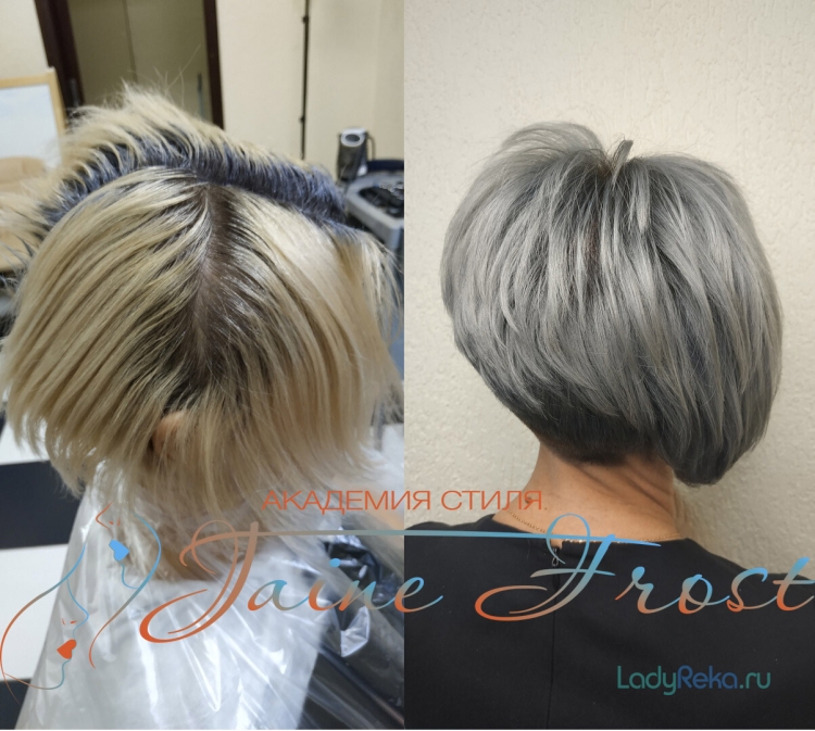 Короткая стрижка с отросшими корнями