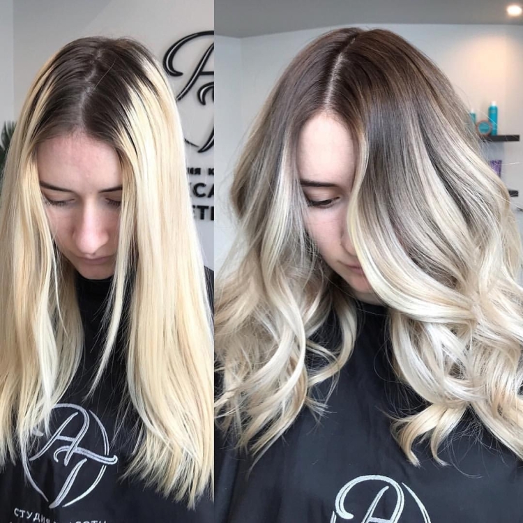 Балаяж тотал блонд