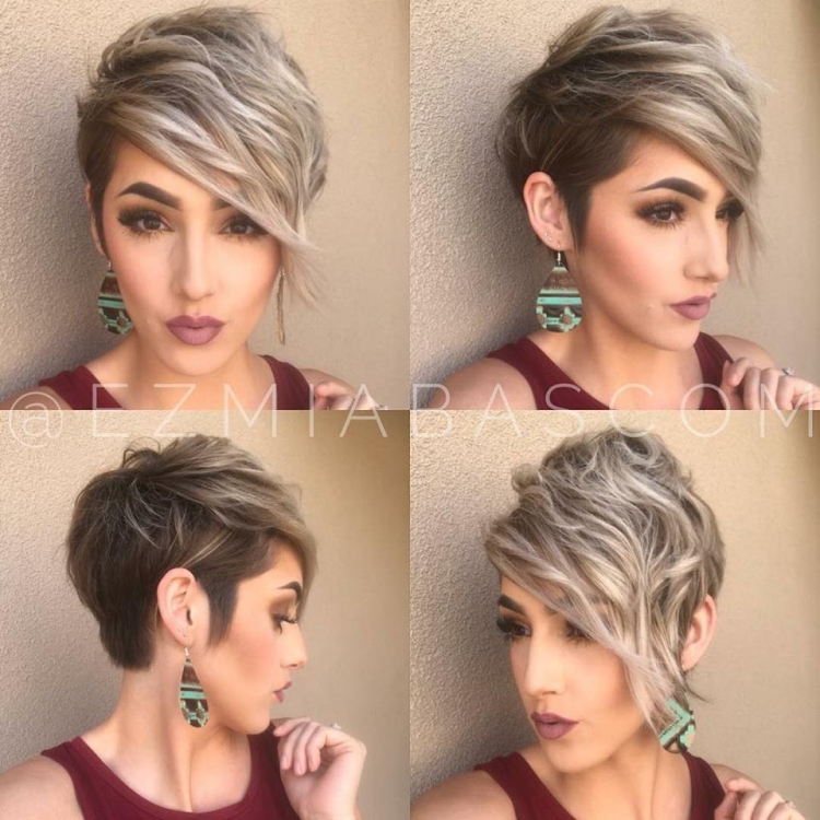 Стрижка Пикси с окрашиванием балаяж