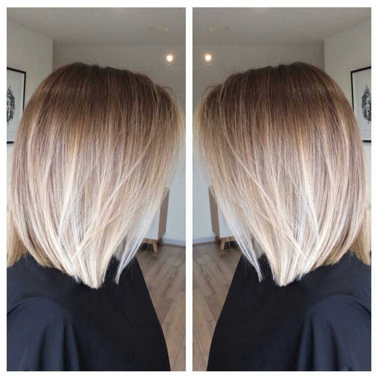 Шатуш балаяж блонд каре