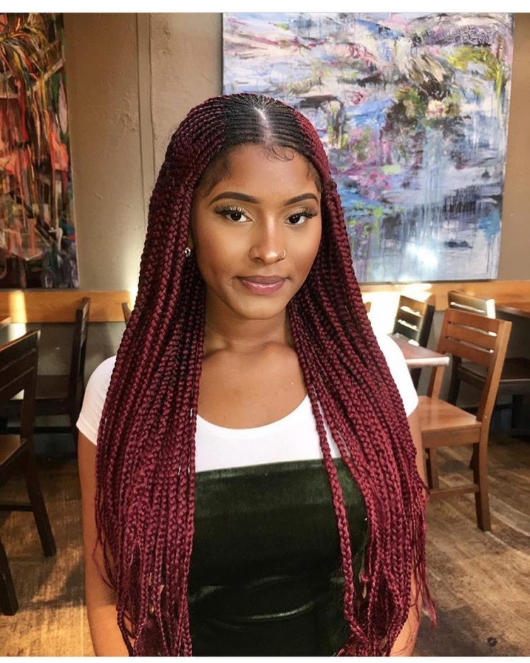 Афрокосы коричневые