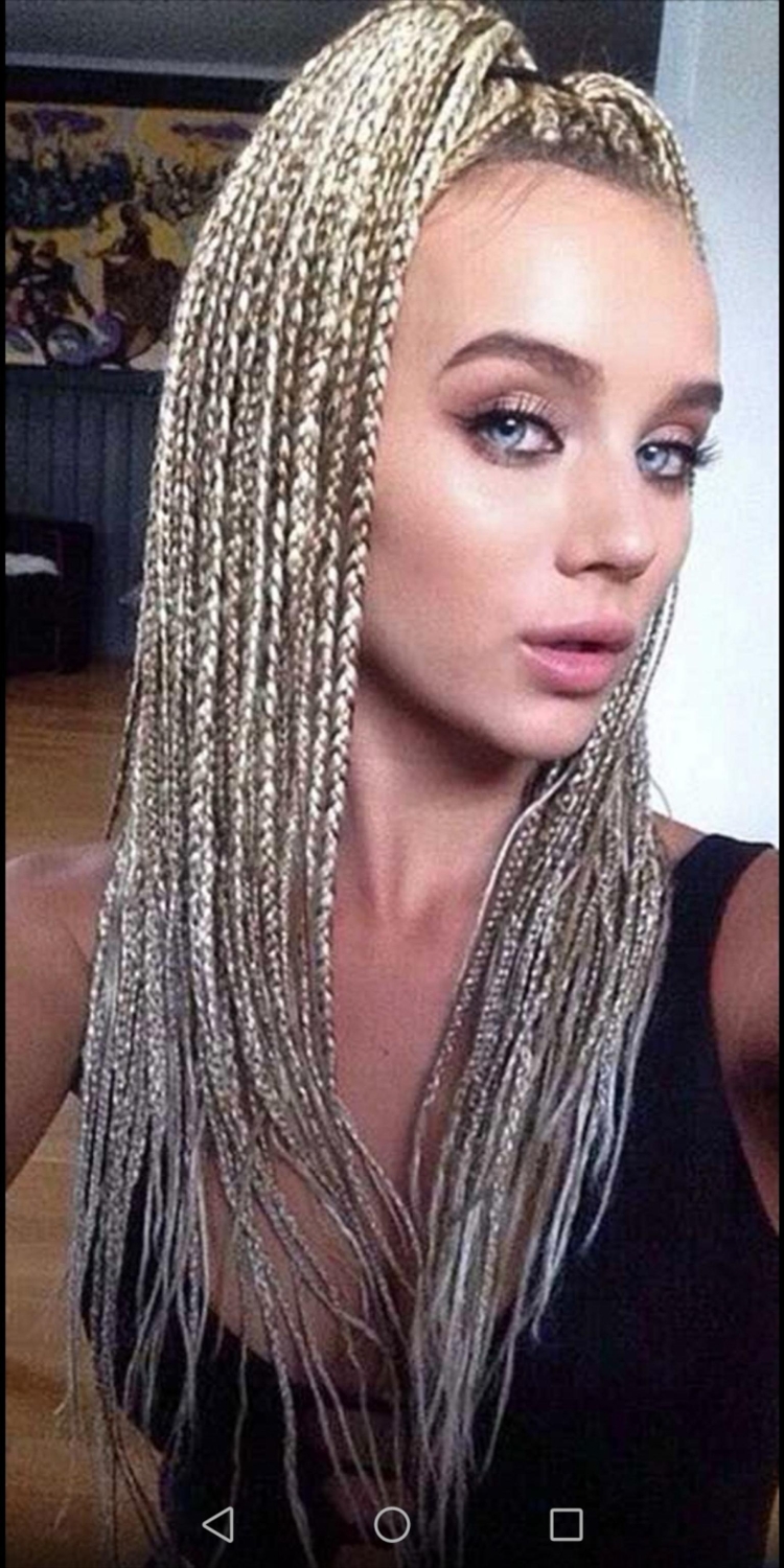 Афрокосы блонд пепел